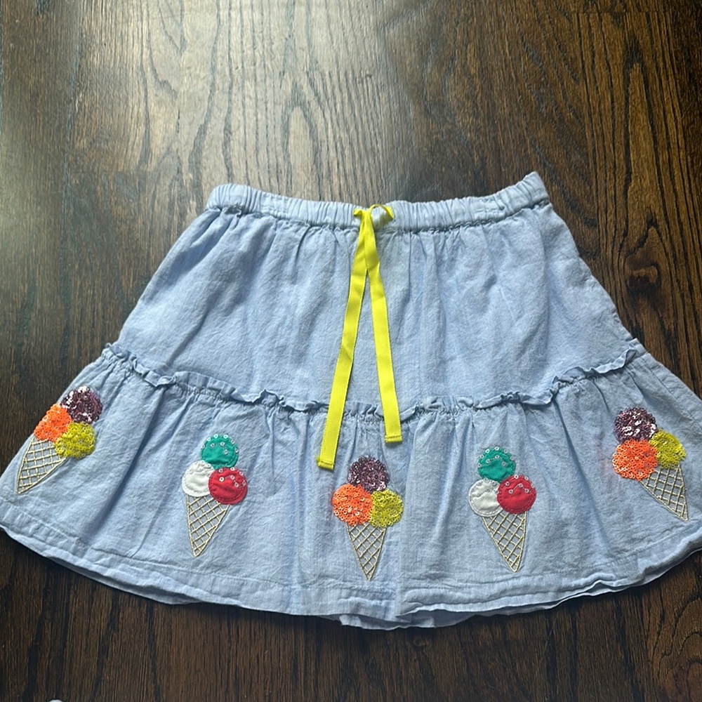 Ice Cream Embroidered Skirt Boden
